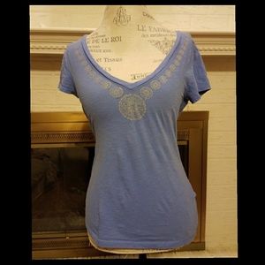 2/$20 Banana Republic Blue T-shirt Top Small S